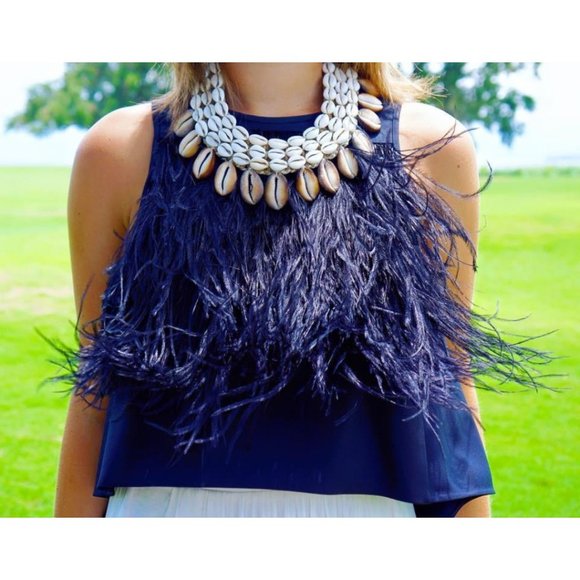 Twine & Twig Jewelry Nwot Twine Twig Handmade Cowrie Collar